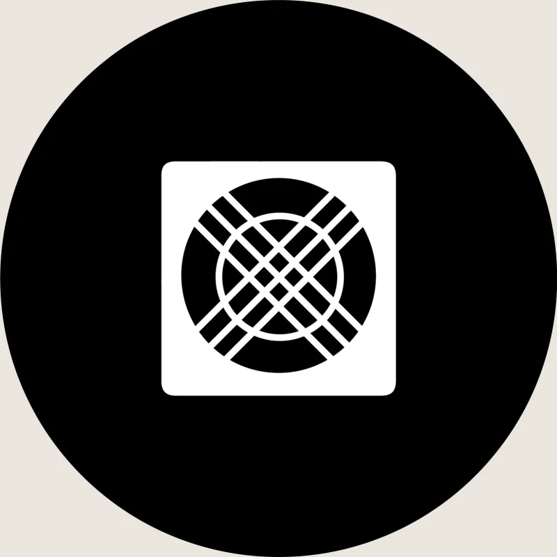 Black lattice emblem