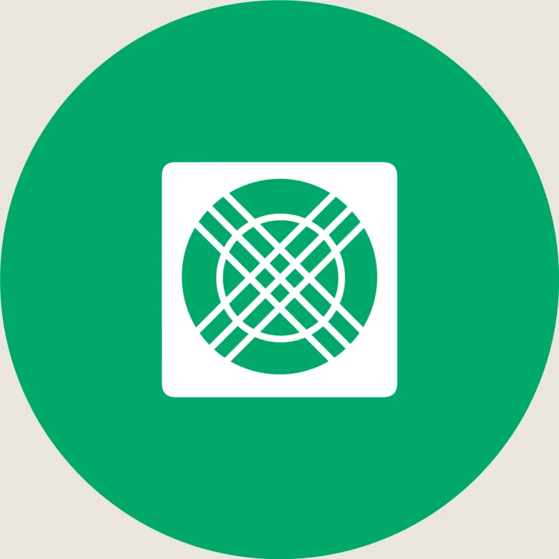 Green lattice emblem